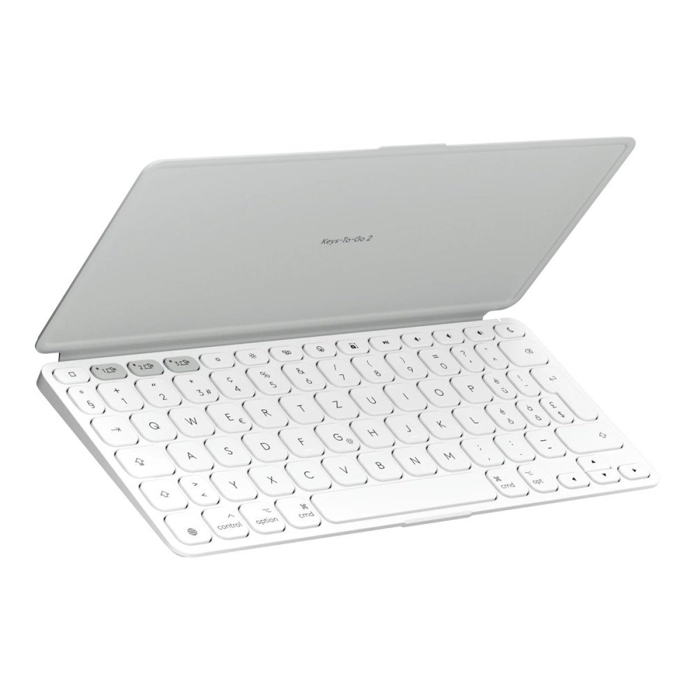 Logitech Logitech Keys-To-Go 2 - tangentbord - inbyggt skydd - QWERTZ - tysk - blekgrå Inmatningsenhet
