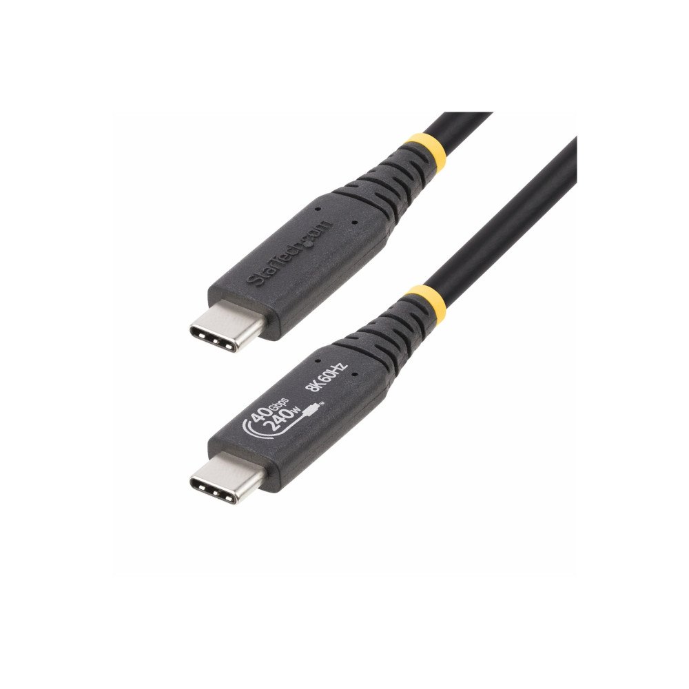 StarTech.com StarTech.com 50cm (1.6ft) USB4 Cable, USB-IF Certified USB-C Cord 40Gbps - USB typ C-kabel - 24 pin USB-C till 24 pin US...