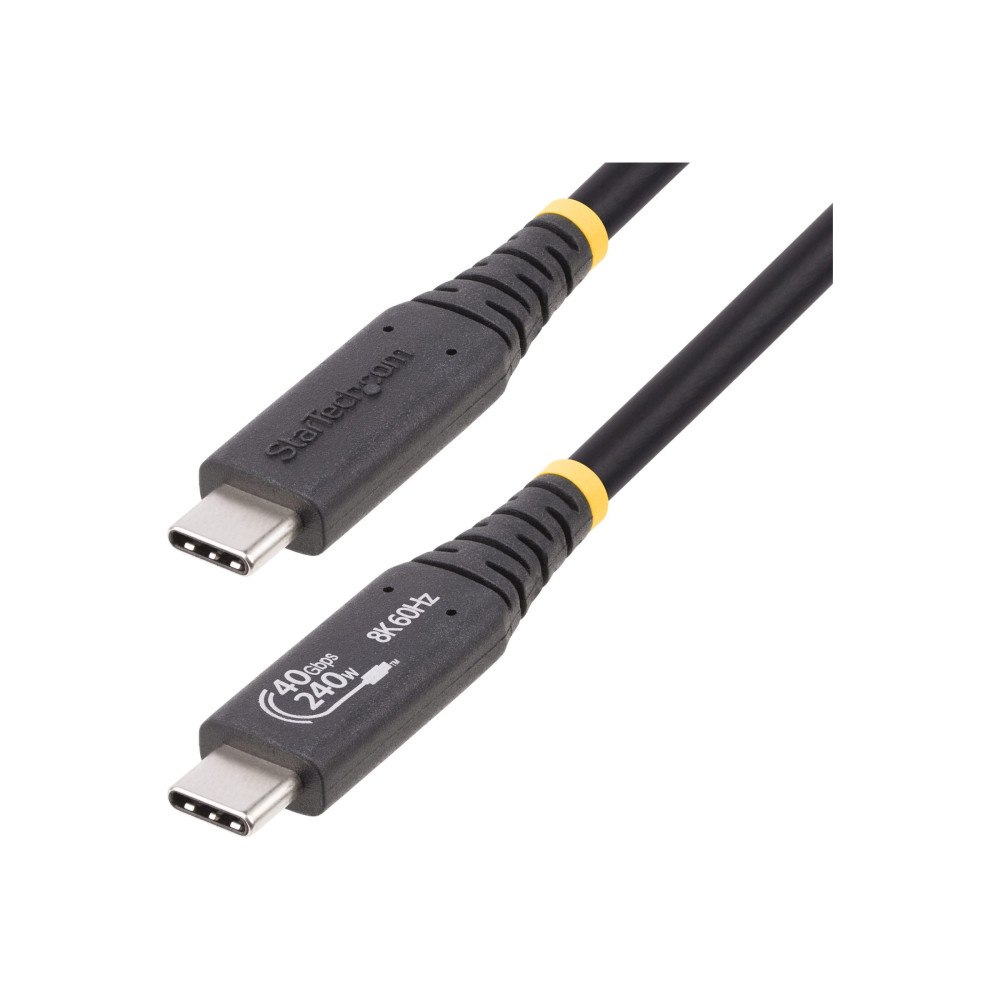 StarTech.com StarTech.com 1m (3.3ft) USB4 Cable, USB-IF Certified USB-C Cable, 40 Gbps - USB typ C-kabel - 24 pin USB-C till 24 pin U...