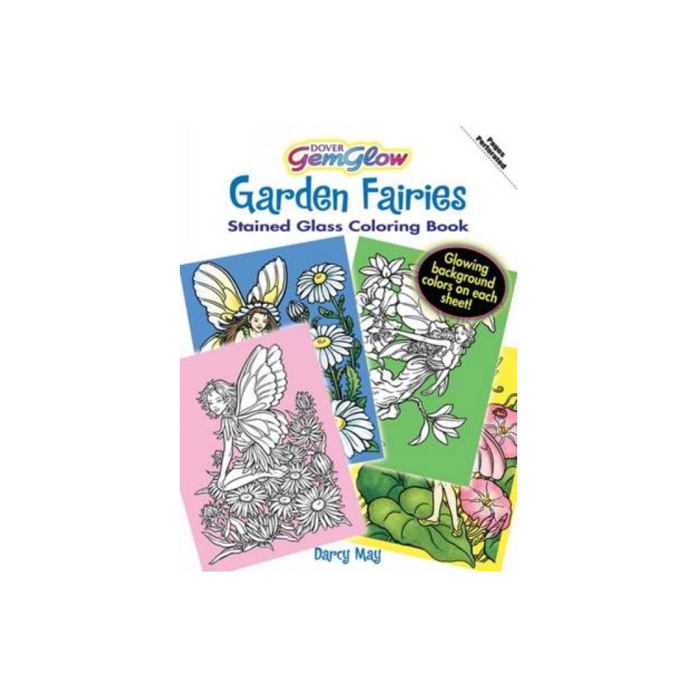 Dover publications inc. Garden Fairies Stained Glass Coloring Book (häftad, eng)