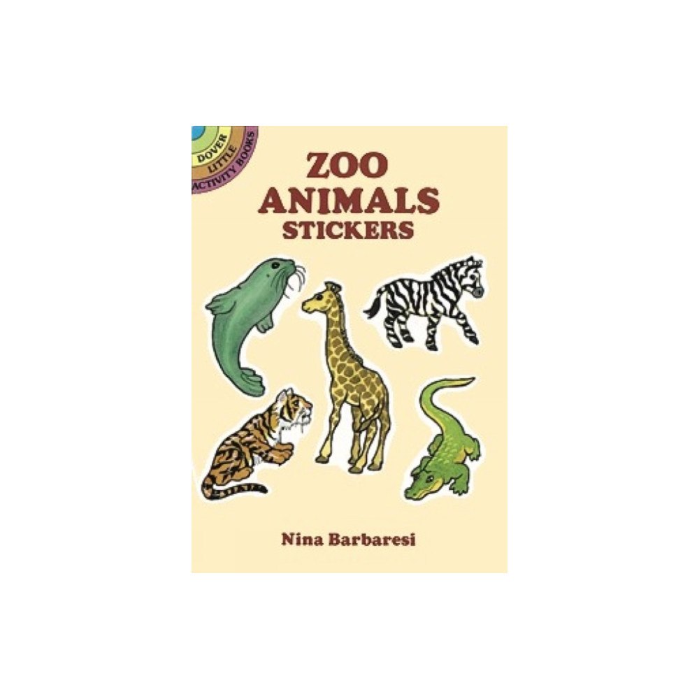 Dover publications inc. Zoo Animals Stickers (häftad, eng)