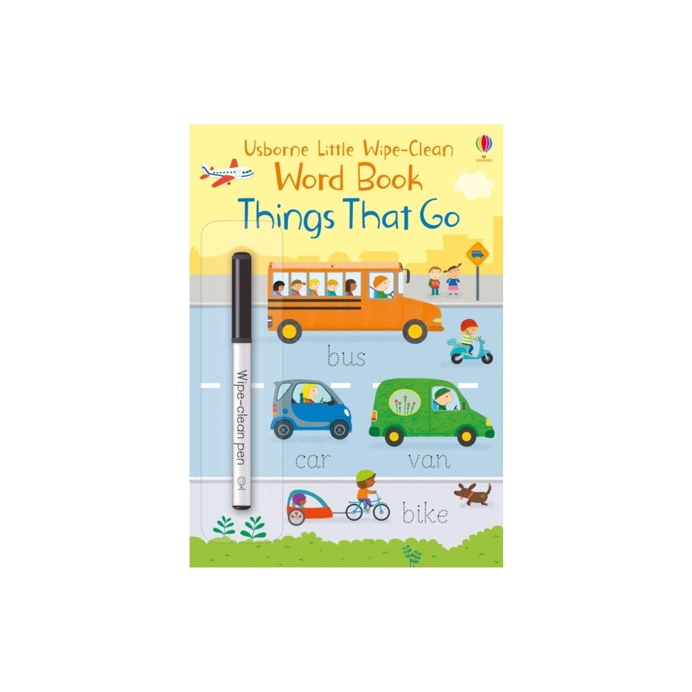 Usborne Publishing Ltd Little Wipe-Clean Word Book Things That Go (häftad, eng)