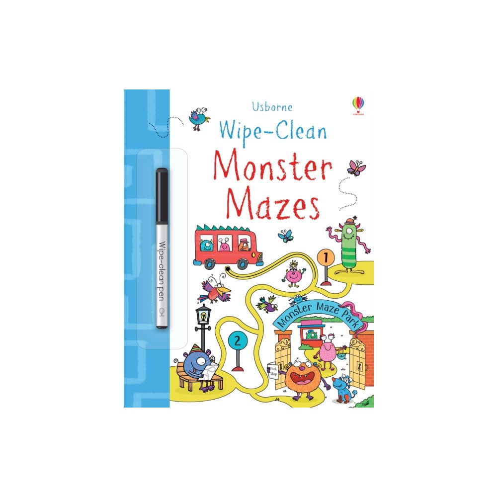Usborne Publishing Ltd Wipe-Clean Monster Mazes (häftad, eng)