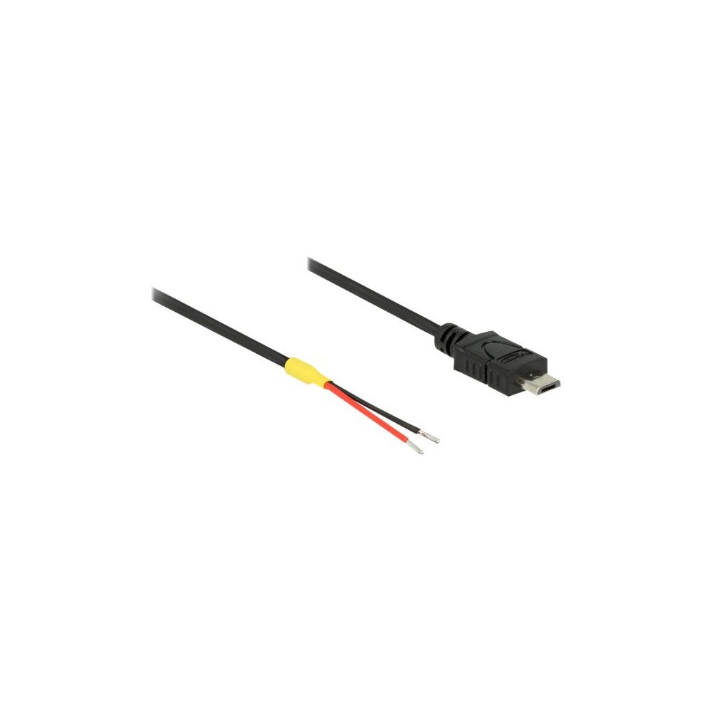 DeLOCK Delock - strömkabel - Mikro-USB typ B (endast ström) till blank tråd - 20 cm