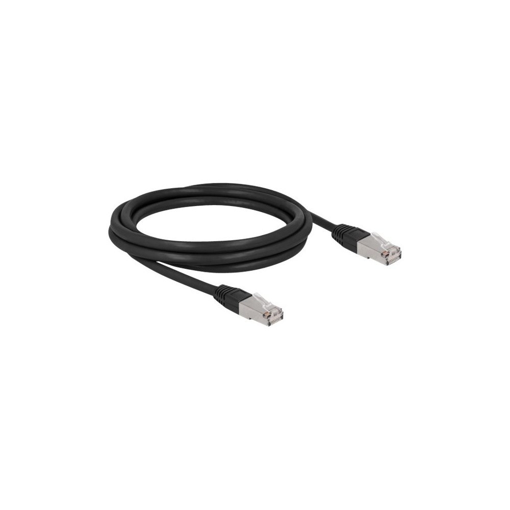 DeLOCK Delock patch-kabel - 2 m - svart