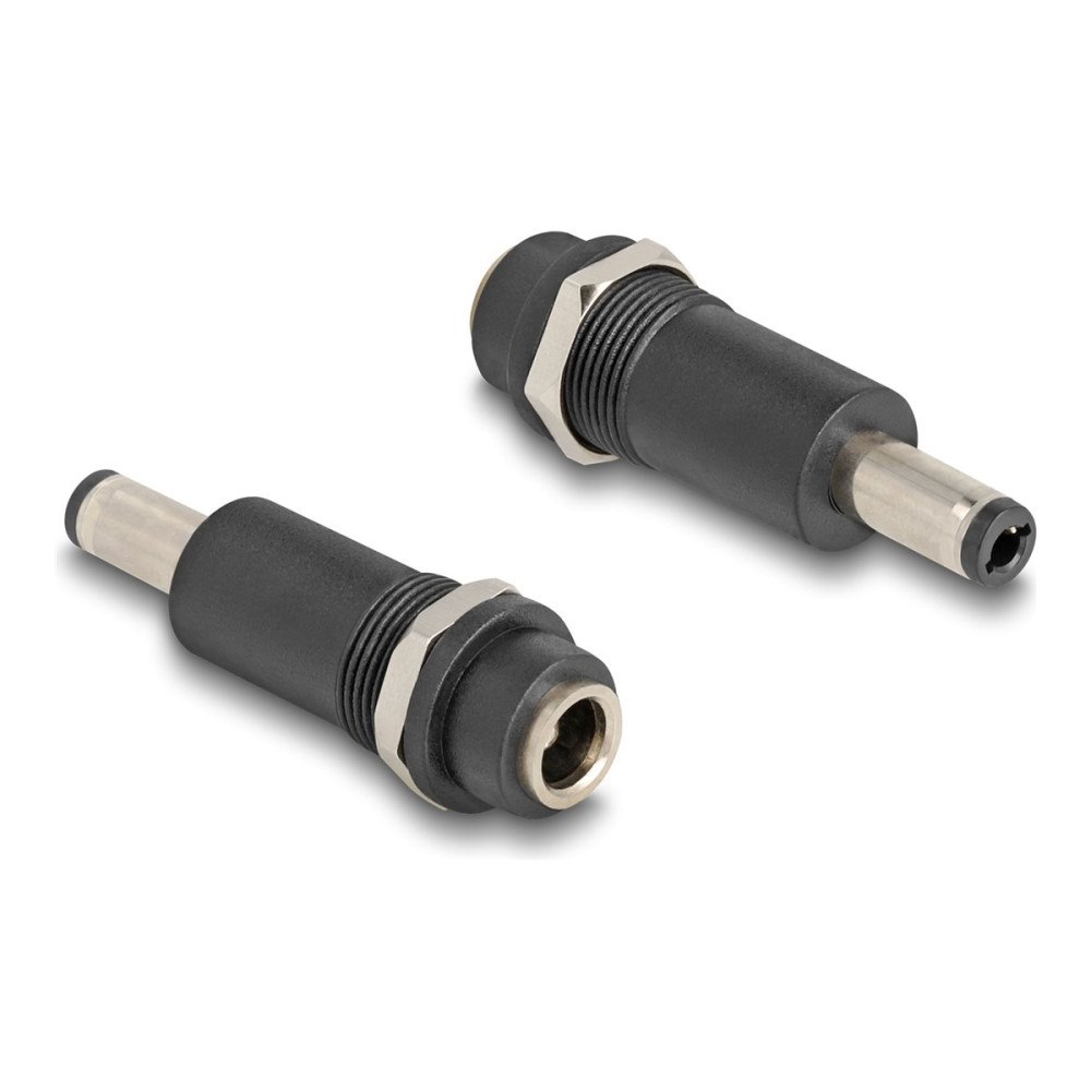 DeLOCK Delock - adapter för effektkontakt - Växelströmsjack 5,5 x 2,5 mm till DC-jack 5,5 x 2,1 mm