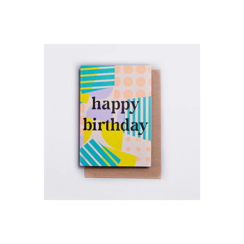 Monwell Spots and Stripes birthday card (häftad, eng)