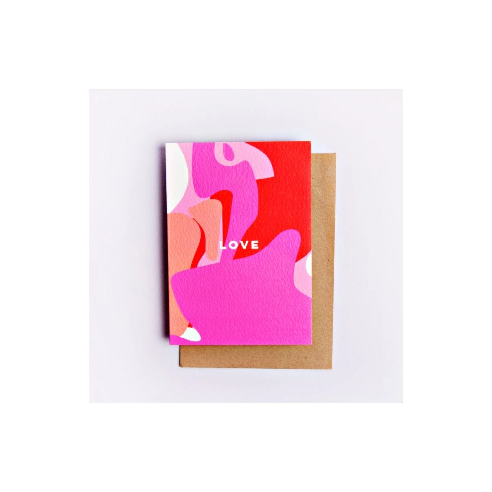 Monwell Love Shapes card (häftad, eng)