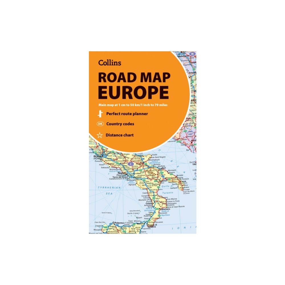 HarperCollins Publishers Collins Road Map of Europe