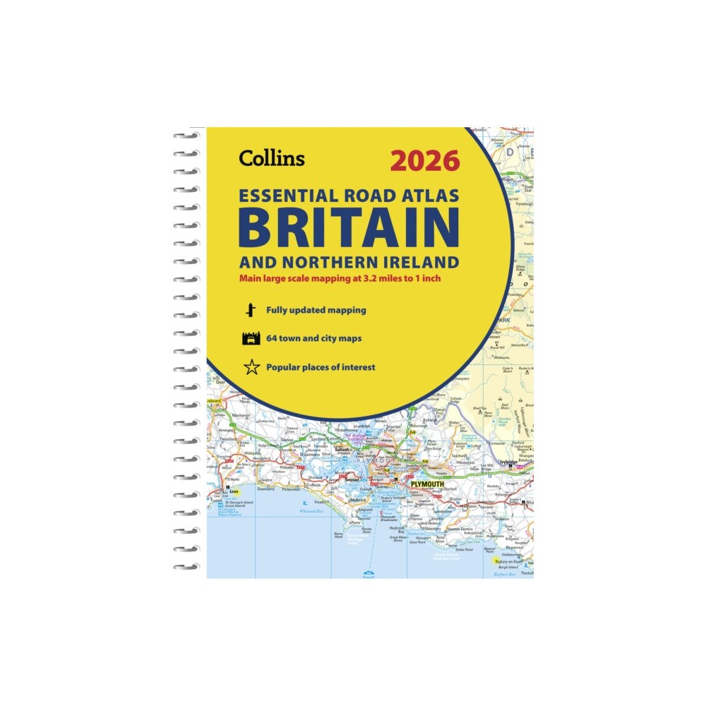 HarperCollins Publishers 2026 Collins Essential Road Atlas Britain and Northern Ireland (bok, spiral, eng)