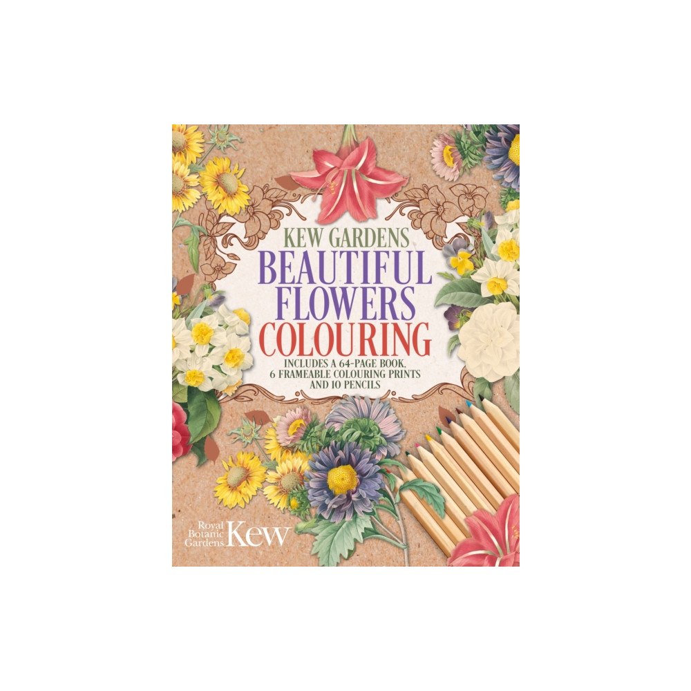 Arcturus publishing ltd The Kew Gardens Beautiful Flowers Colouring Kit (häftad, eng)