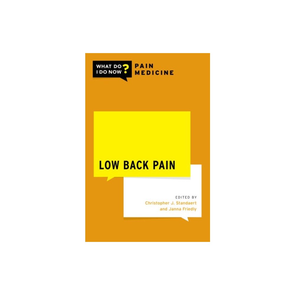 Oxford University Press Inc Low Back Pain (häftad, eng)
