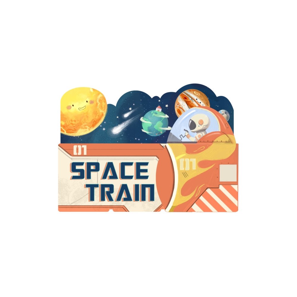 Familius LLC Space Train (bok, board book, eng)