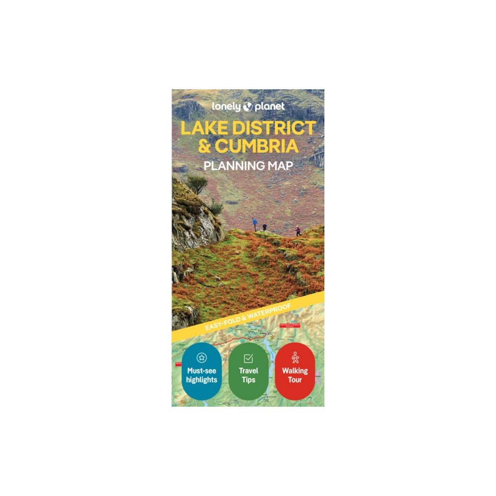 Lonely Planet Global Limited Lonely Planet Lake District & Cumbria Planning Map