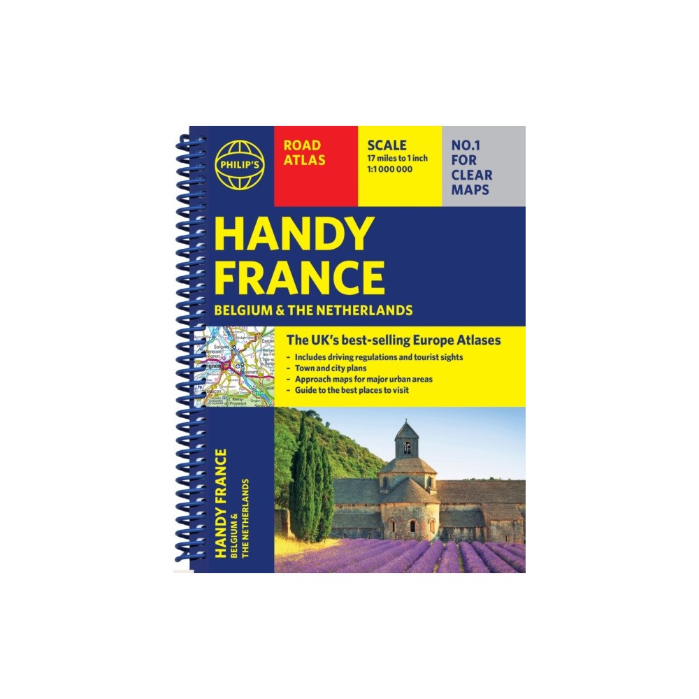 Octopus publishing group Philip's Handy Road Atlas France, Belgium and The Netherlands (bok, spiral, eng)