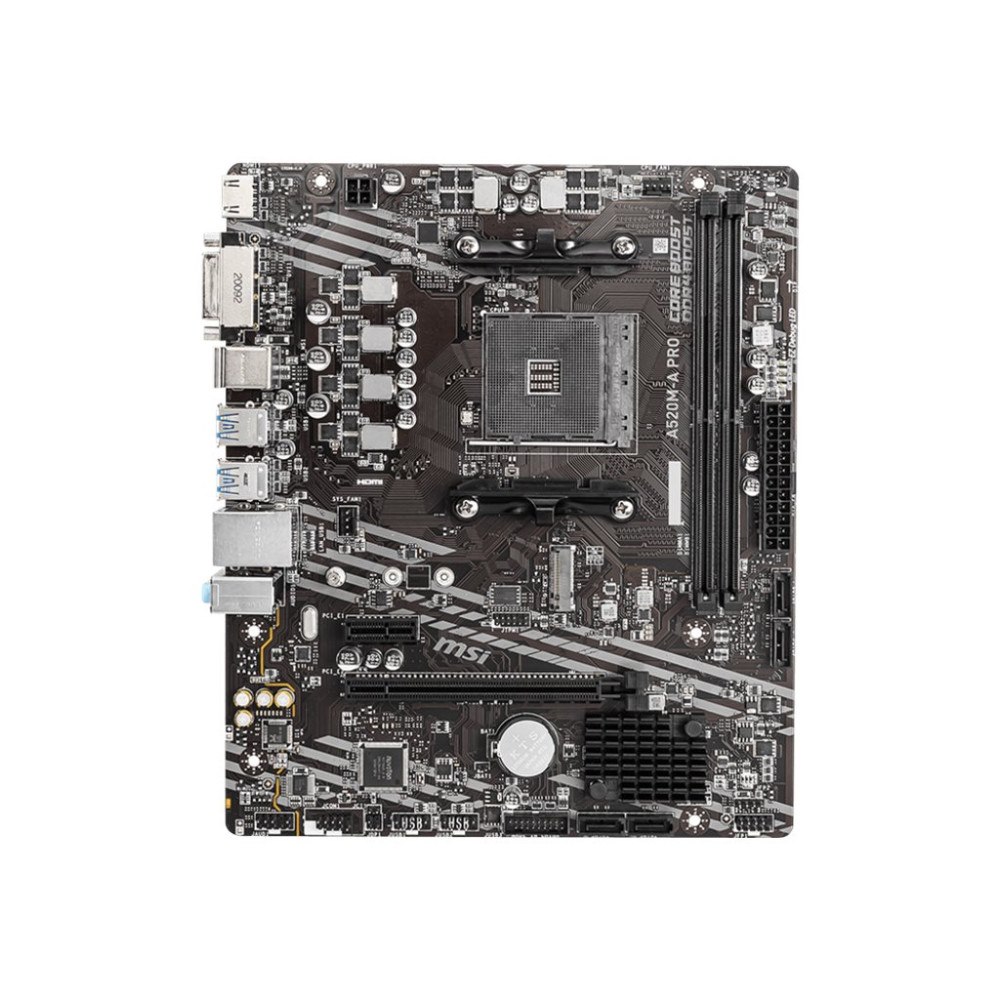 MSI MSI A520M-A PRO - moderkort - micro ATX - Socket AM4 - AMD A520