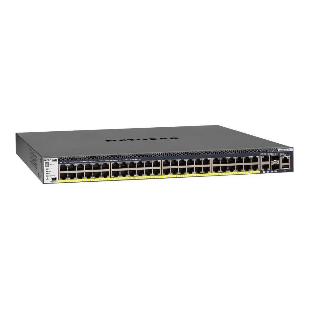 Netgear NETGEAR M4300-52G-PoE+ - switch - 52 portar - Administrerad - rackmonterbar