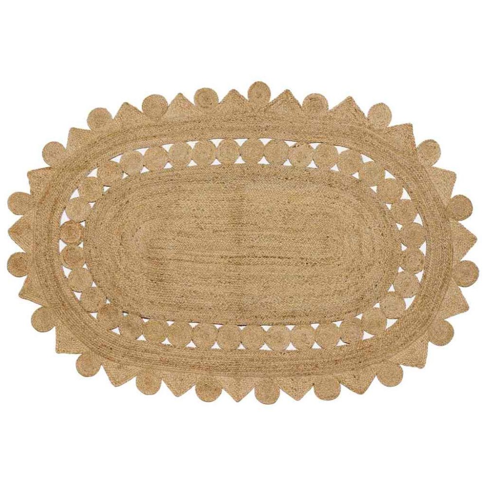 vidaXL Matta Beige 152 x 245 cm Jute
