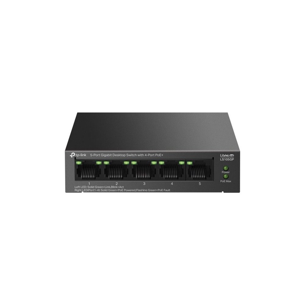 TP-LINK Technologies TP-Link LiteWave LS105GP V1 - switch - 5 portar