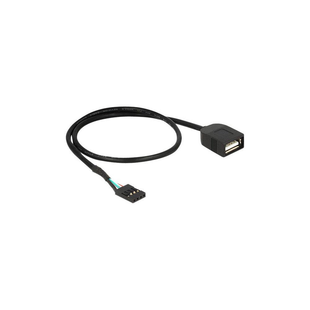 DeLOCK Delock - USB-internkabel - 4 stifts USB 2.0-rubrik till USB - 40 cm