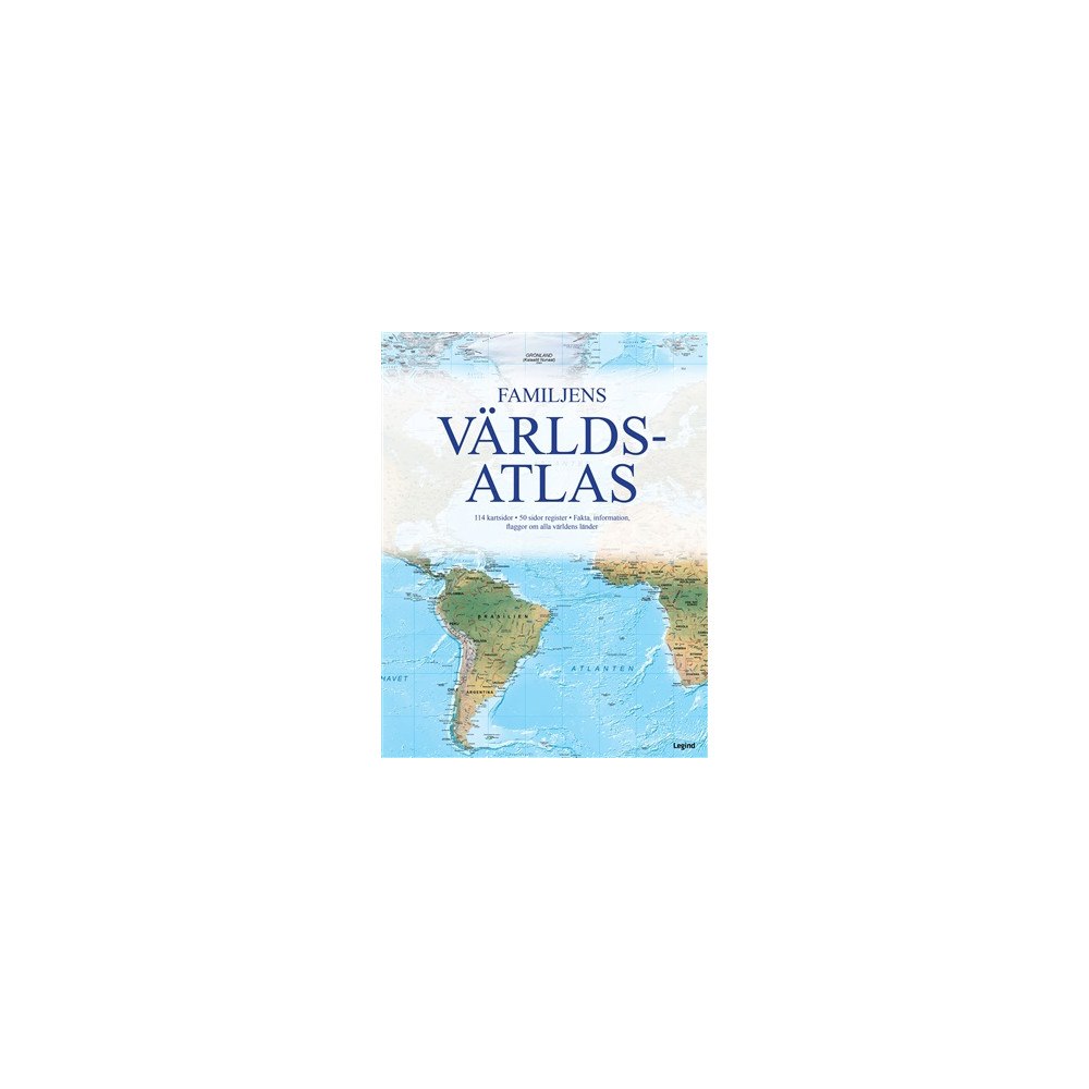 Legind A/S Familjens världsatlas (inbunden)