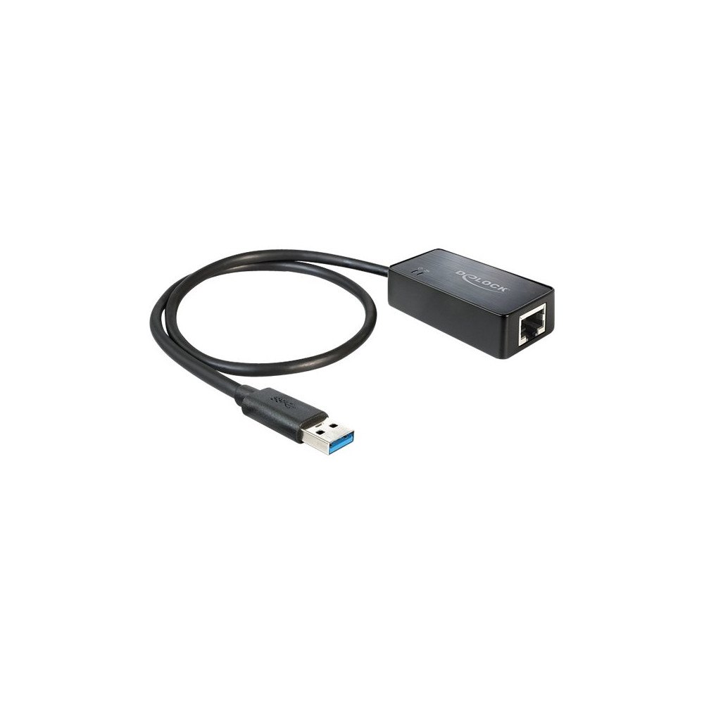 DeLOCK Delock Adapter USB 3.0 > Gigabit LAN 10/100/1000 Mb/s - nätverksadapter - USB 3.0 - Gigabit Ethernet