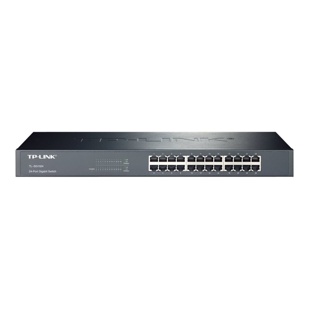 TP-LINK Technologies TP-Link TL-SG1024 - switch - 24 portar - rackmonterbar