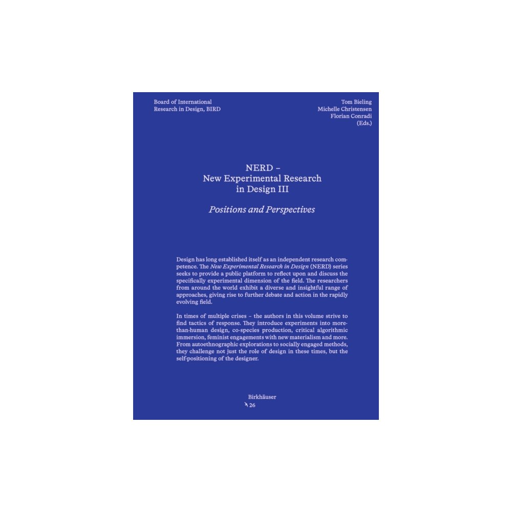Birkhauser NERD III - New Experimental Research in Design (häftad, eng)