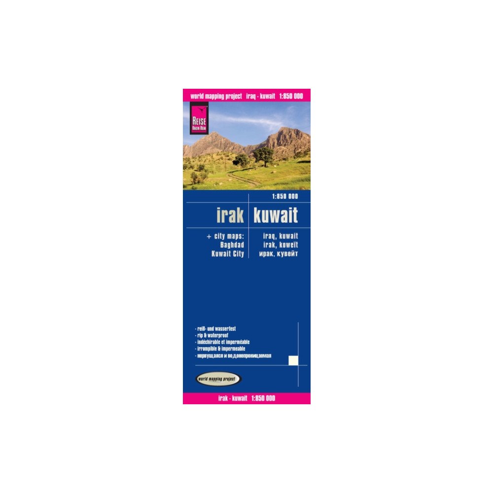 Reise Know-How Verlag Peter Rump GmbH Iraq and Kuwait (1:850.000)