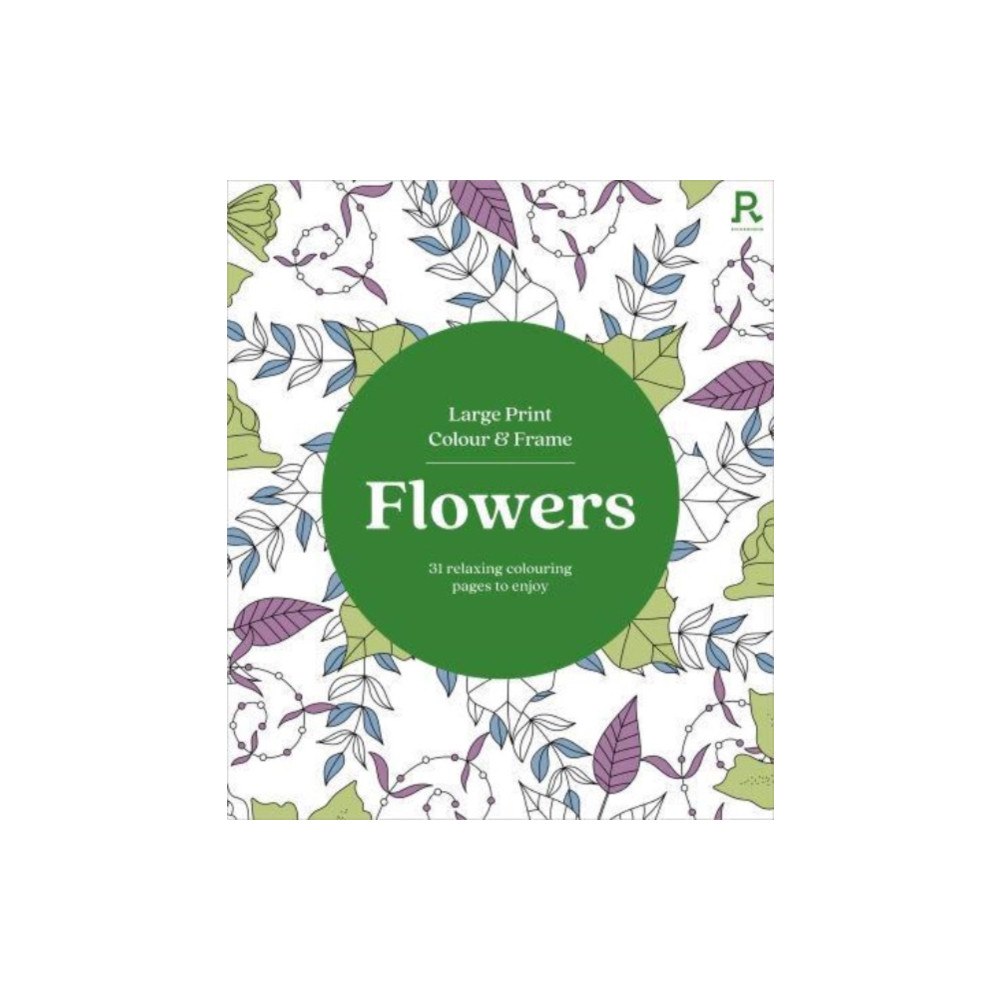 Richardson Publishing Large Print Colour & Frame - Flowers (häftad, eng)