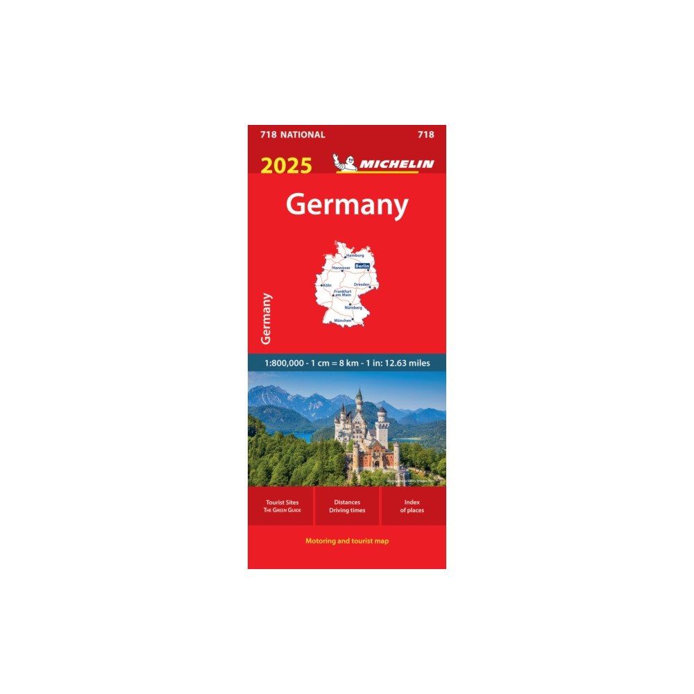 Michelin Editions Des Voyages Germany 2025 - Michelin National Map 718