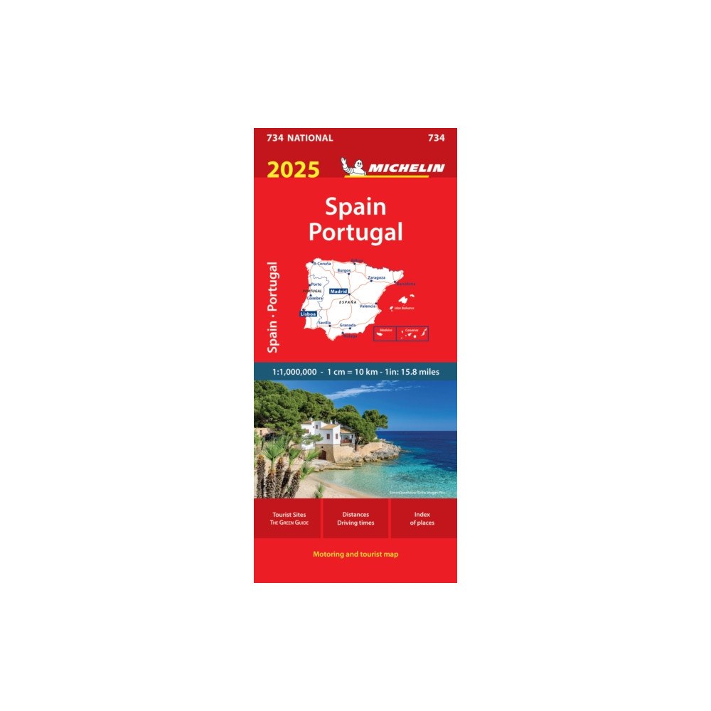 Michelin Editions Des Voyages Spain & Portugal 2025 - Michelin National Map 734