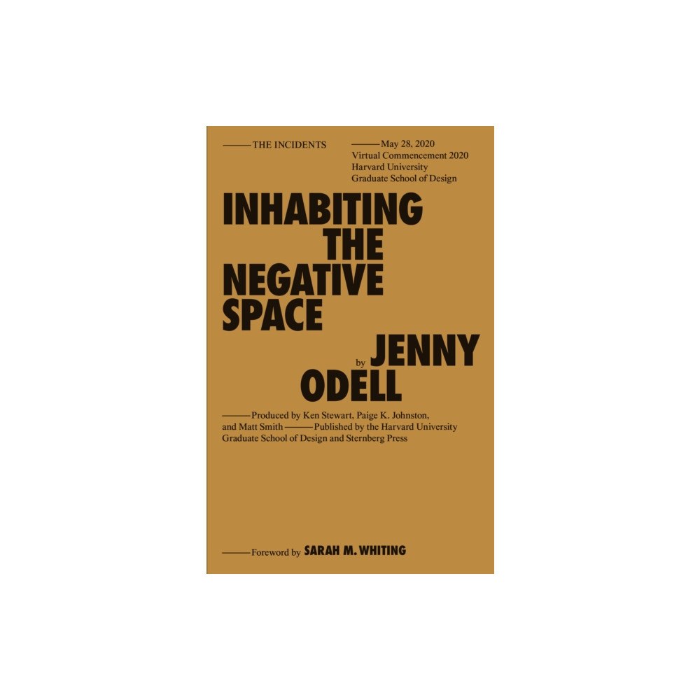 Sternberg Press Inhabiting the Negative Space (häftad, eng)