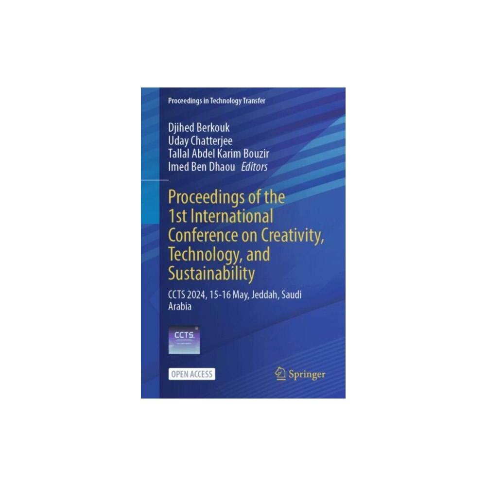 Springer Verlag, Singapore Proceedings of the 1st International Conference on Creativity, Technology, and Sustainability (häftad, eng)