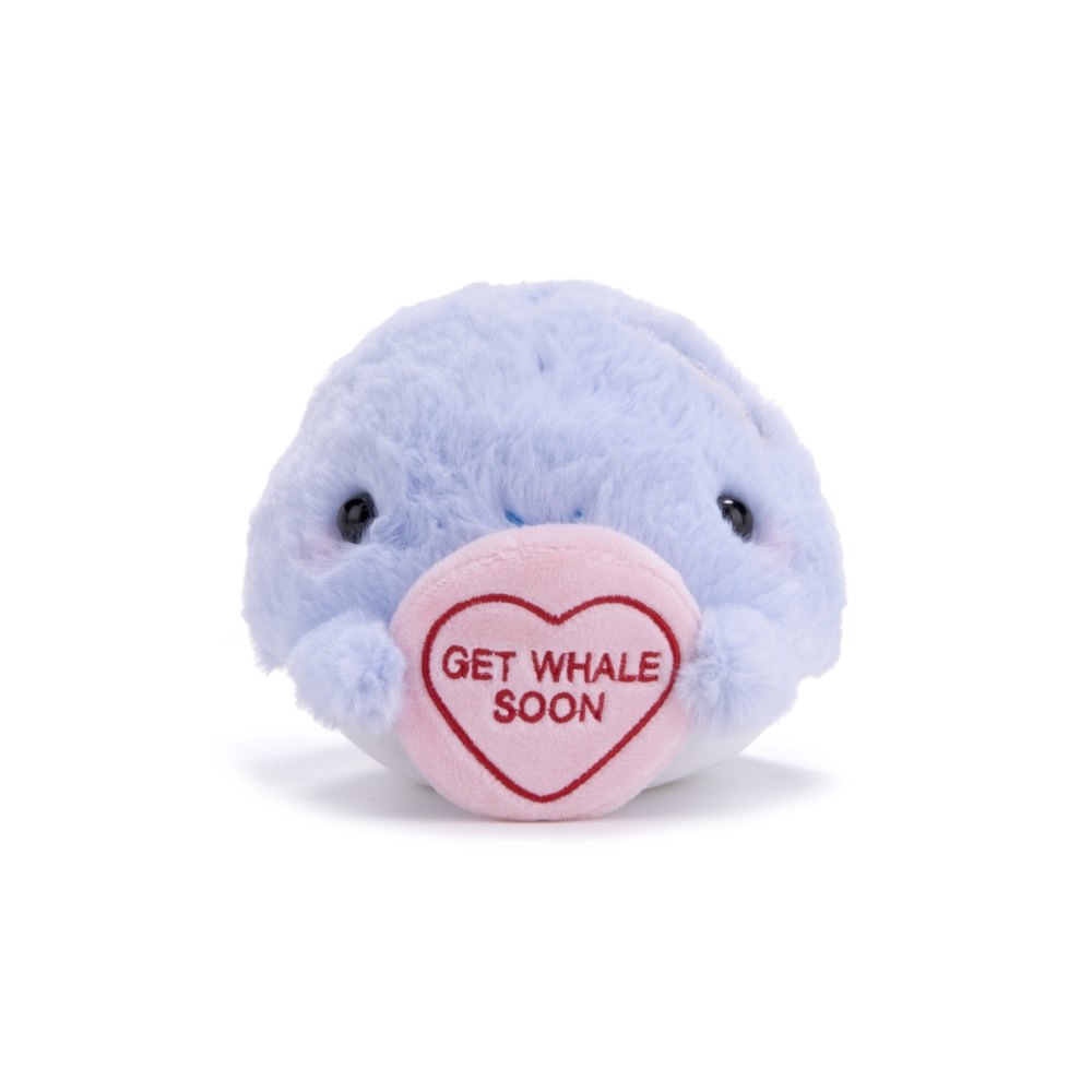 POSH PAWS INTERNATIONAL Love Hearts 7" Get Whale Soon Plush Gift