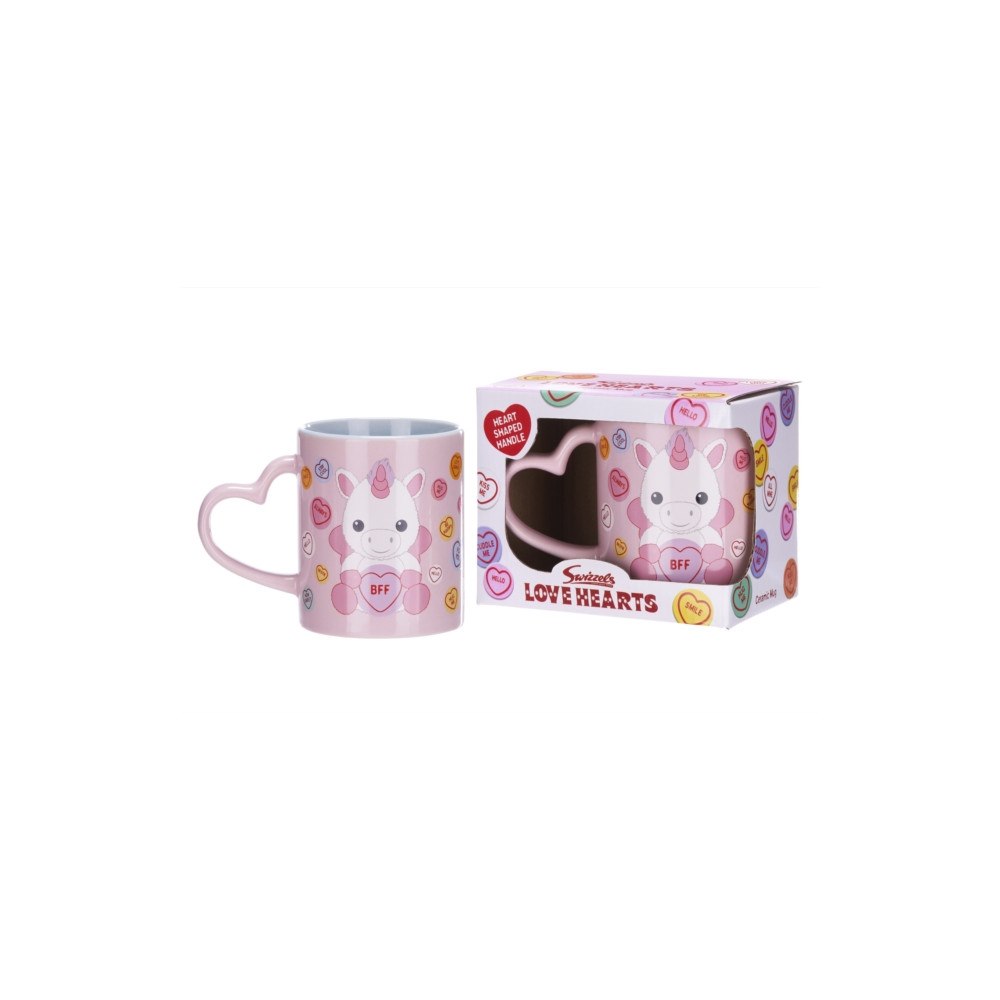 POSH PAWS INTERNATIONAL 11Oz Love Hearts Unicorn Bff Mug