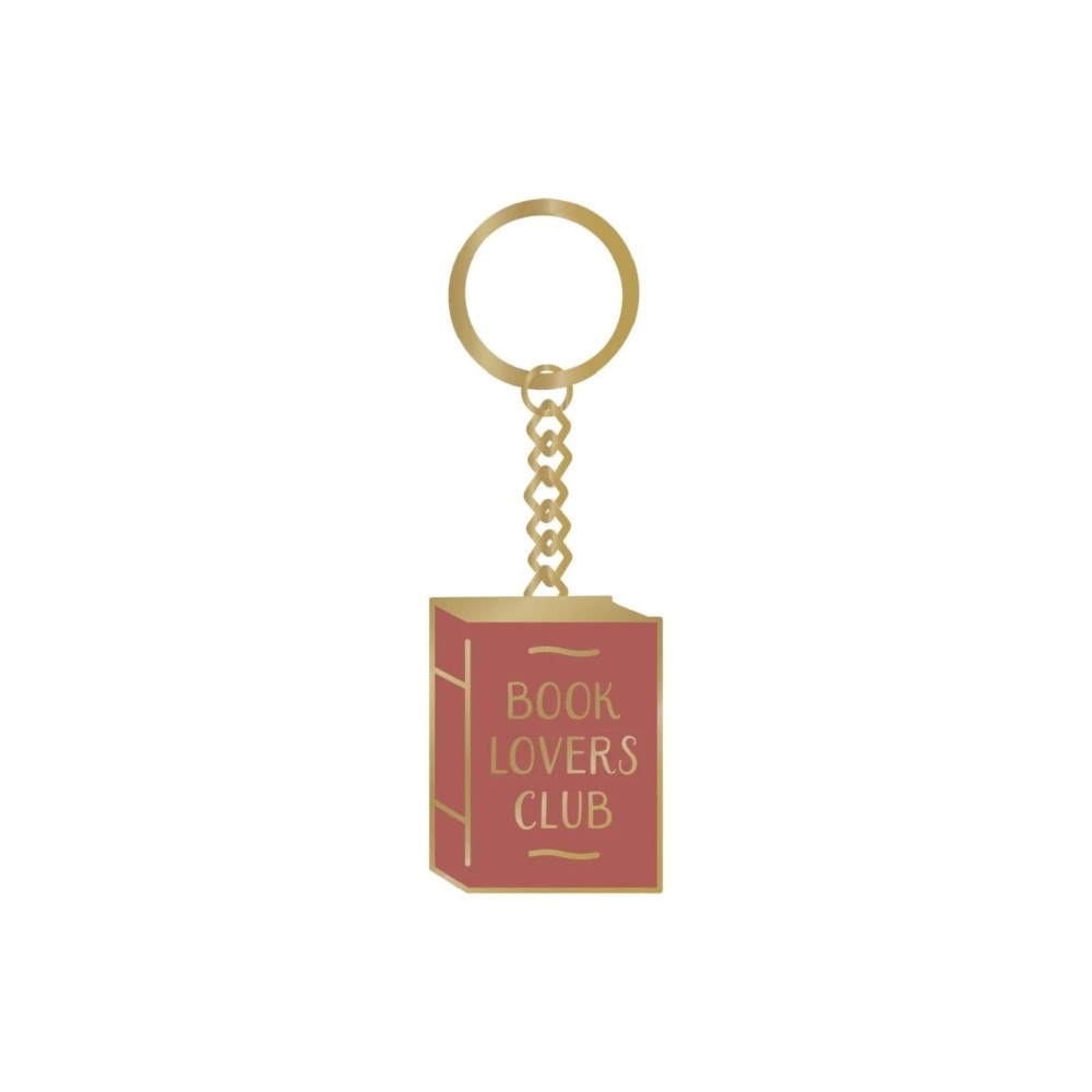 Half Moon Bay Keyring Metal - Pulteney Press (Book Lovers)