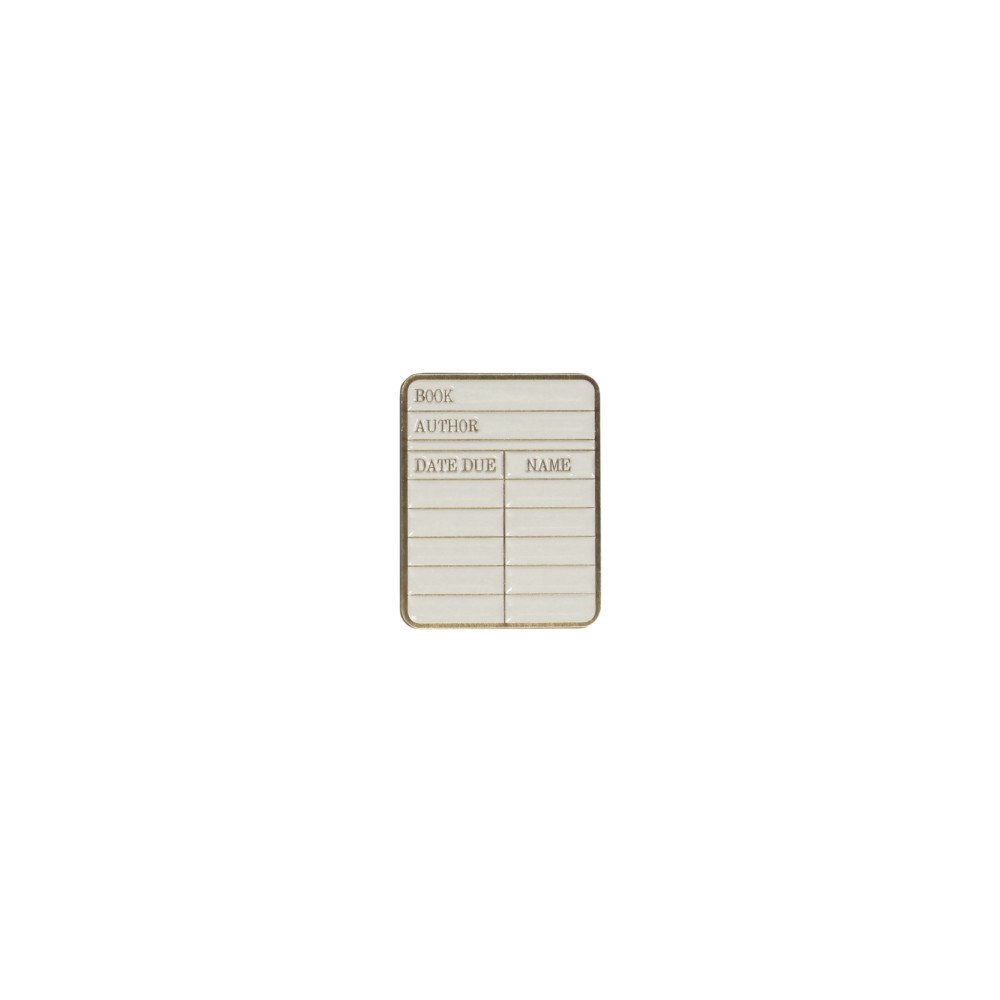 Half Moon Bay Pin Badge - Pulteney Press (Library card)