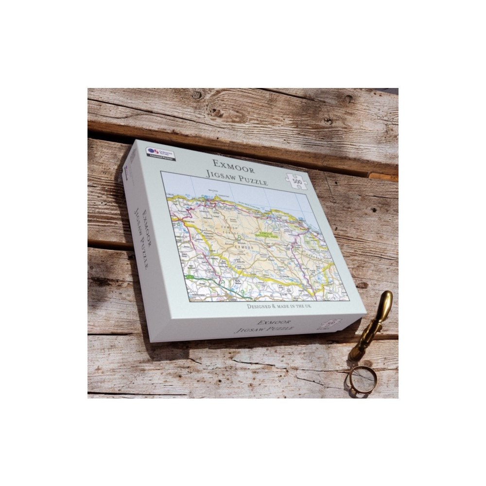 The Sugar Shed OS Map 500 Piece Premium Jigsaw Puzzle - Exmoor National Park