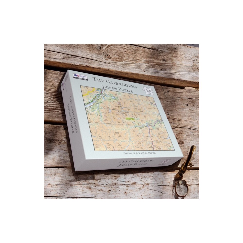 The Sugar Shed OS Map 500 Piece Premium Jigsaw Puzzle - Cairngorms National Park