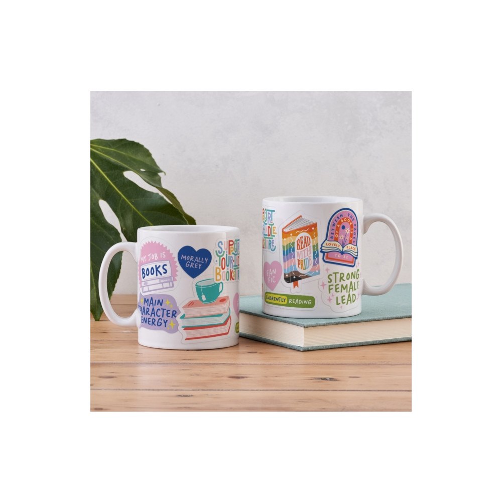 BOOKISHLY Bookish Sticker Mug