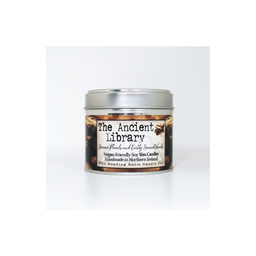 THE CANDLE ROOMS Ancient Library- Scented Soy Candle- Serene Florals and Earthy Sacred Woods