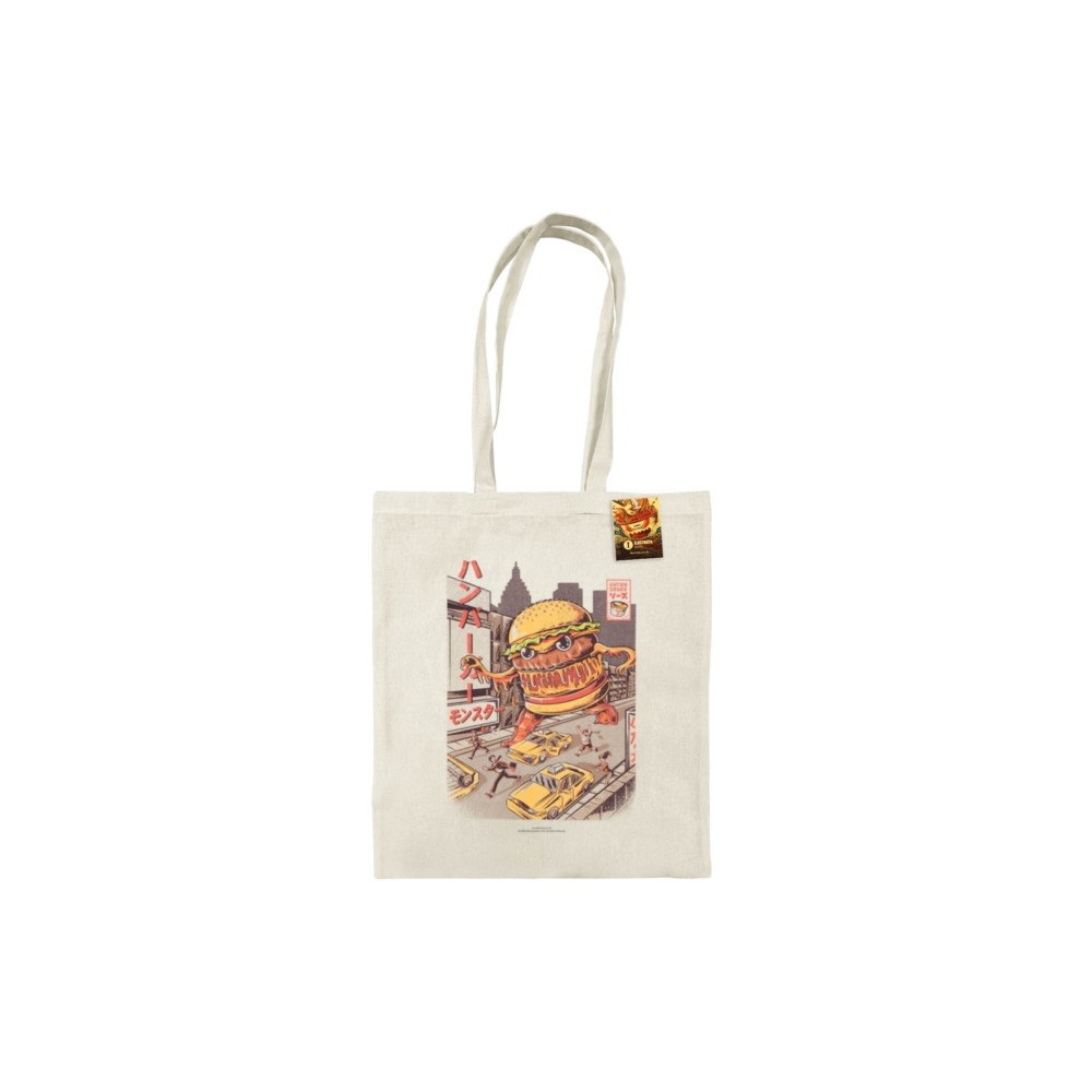 Pyramid International Ilustrata (Burgerzilla) Natural Tote Bag