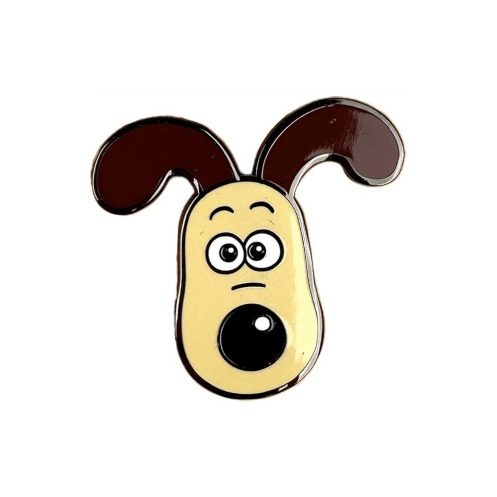 Pawprint Family Gromit Head Pin Badge