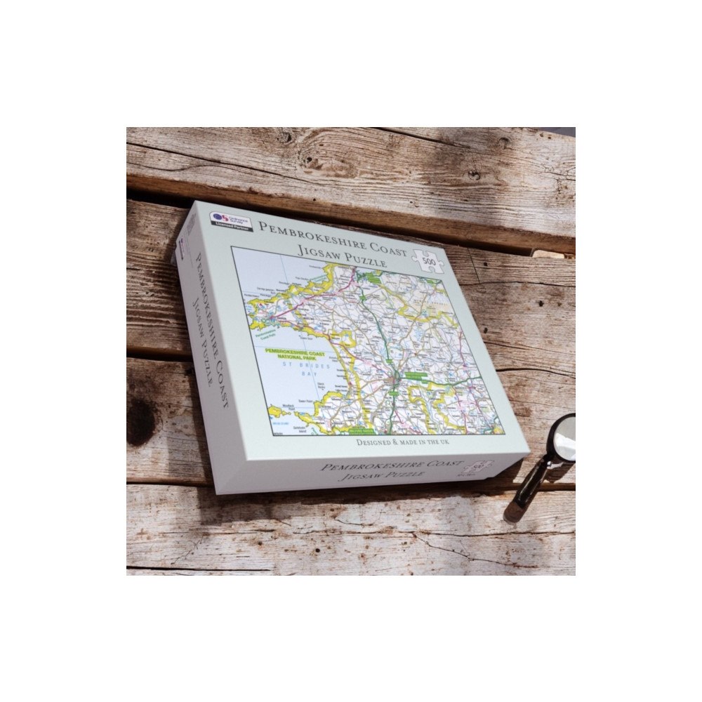 The Sugar Shed OS Map 500 Piece Premium Jigsaw Puzzle - Pembrokeshire Coast National Park