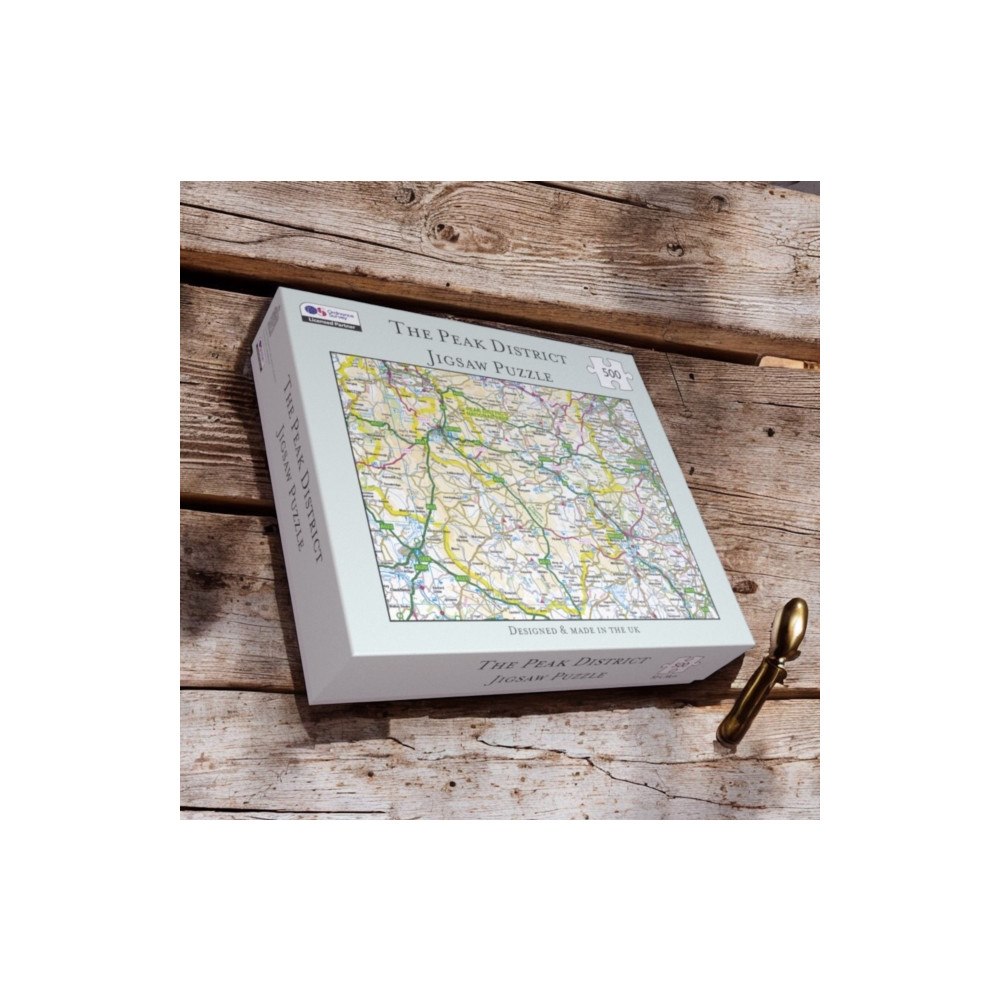 The Sugar Shed OS Map 500 Piece Premium Jigsaw Puzzle - Peak District National Park