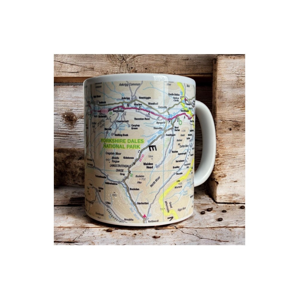 The Sugar Shed OS Map Ceramic Mug - Yorkshire Dales National Park