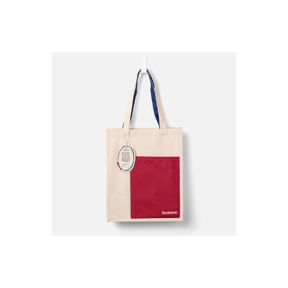 That Company Called If Bookaroo Tote Bag - Dark Red & Navy