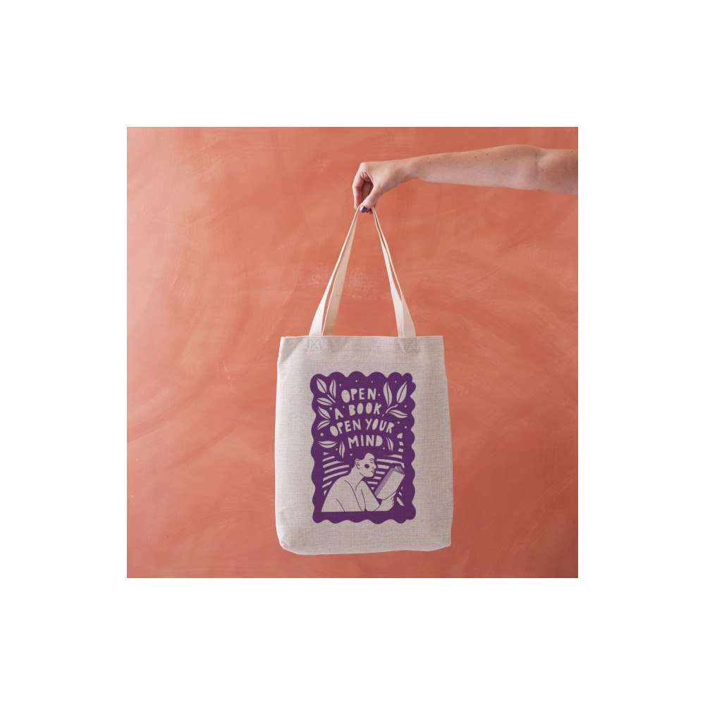BOOKISHLY Open a Book, Open your Mind - Literary Tote Bag