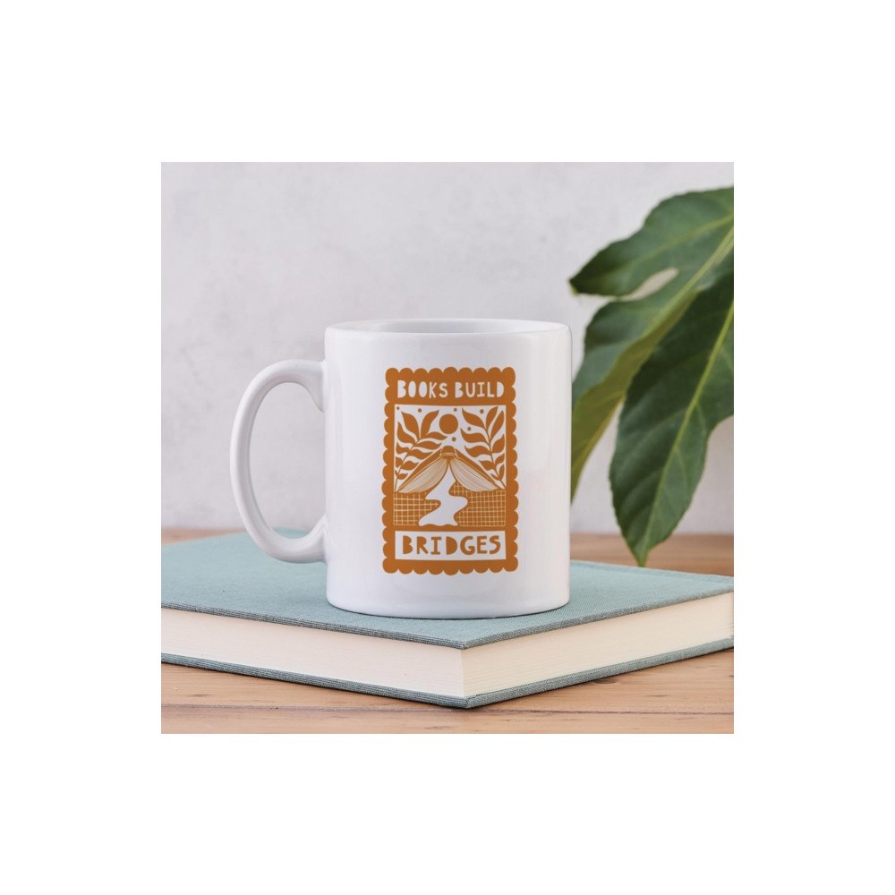 BOOKISHLY Books Build Bridges - Literary Mug